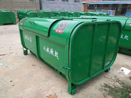 四立方勾臂垃圾箱 图 2